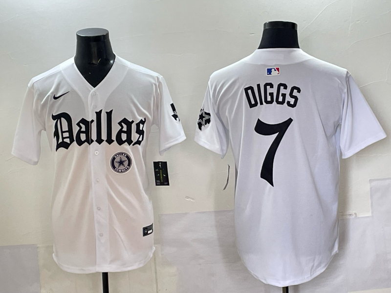 Men Dallas Cowboys #7 Diggs white Nike 2025 NFL Jersey 012->dallas cowboys->NFL Jersey